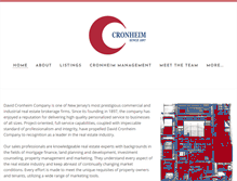 Tablet Screenshot of cronheim.com